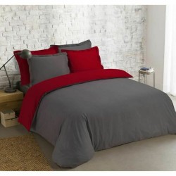 Duvet cover set Vision Dream Red Anthracite Dark grey 220 x 240 cm