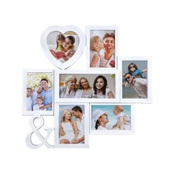 Cadre photo Romimex Blanc PVC 46 x 46 x 2 cm Multiple