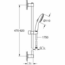 Colonne de douche Grohe Vitalio Start 110 ABS Plastique