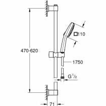 Colonne de douche Grohe Vitalio Comfort 110 ABS Plastique