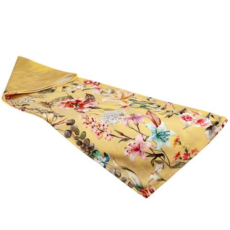 Table Runner Romimex Yellow 180 x 30 x 1 cm