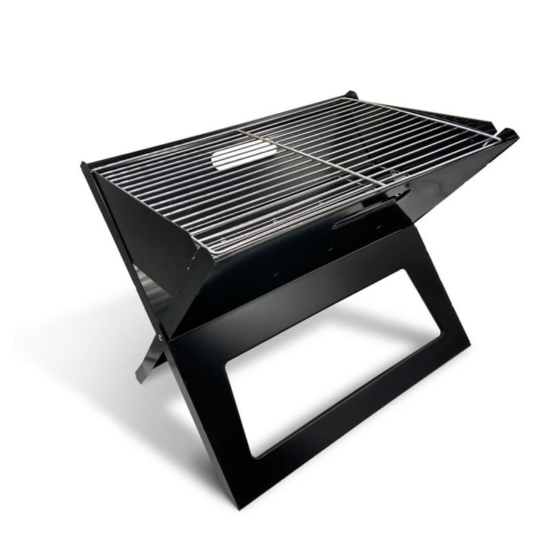 Coal Barbecue with Wheels Feel Maestro MR-1011 Black Metal