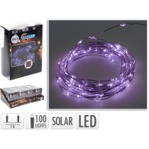 LED-Lichterkette Lifetime Violett 7 m 2 m Solar