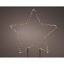 Décoration lumineuse Lumineo PVC Étoile de Noël 38 cm Étagère MicroLED