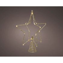 Christmas star Lumineo Golden Cable 20 x 5 x 25 cm MicroLED