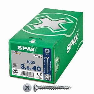 Box of screws SPAX Wirox Z2 Flat head 3,5 x 40 mm 1000 Unidades