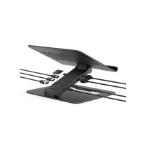 Folding and Adjustable Laptop Stand Port Designs 901108DOCK-EU Aluminium