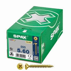 Schraubenkasten SPAX Yellox Z2 Flacher Kopf 5,0 x 60 mm 500 Stück