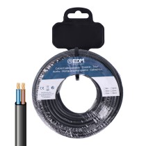 Multi-core Electric Cable EDM 28728 Black 2 x 0,75 mm 5 m Flat