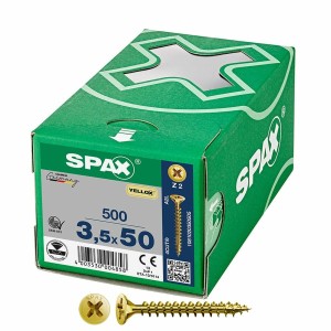 Schraubenkasten SPAX Yellox Z2 Flacher Kopf 3,5 x 50 mm 500 Stück