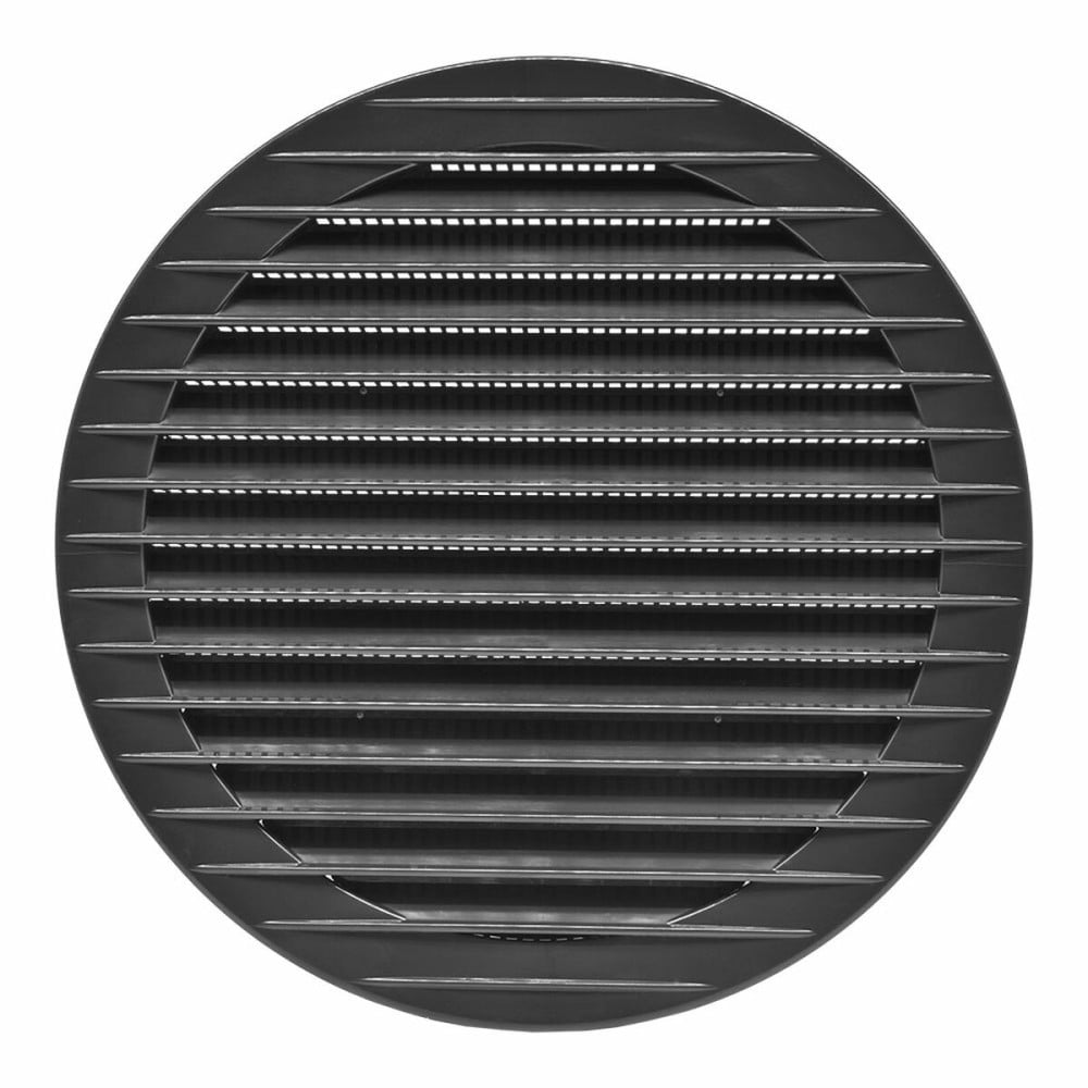 Grille de ventilation EDM 87722 Anthracite Ø 15 cm