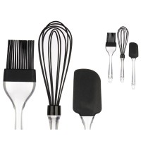 Set of Kitchen Utensils Kinvara KT11-5521D Silicone Plastic Bakery (8 Units)