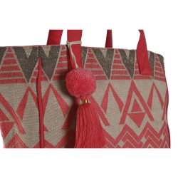 Sac à dos Home ESPRIT Beige Fuchsia 31 x 16 x 66 cm