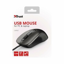 Souris Trust Carve Noir Monochrome