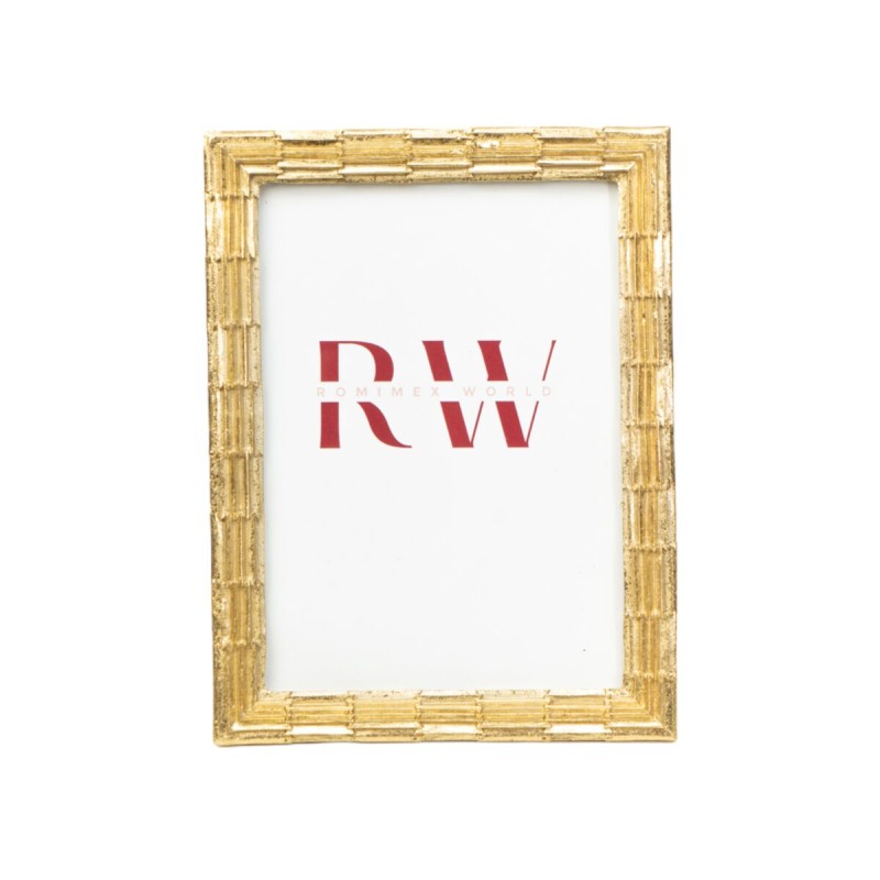 Photo frame Romimex Golden Resin 13 x 18 x 2 cm