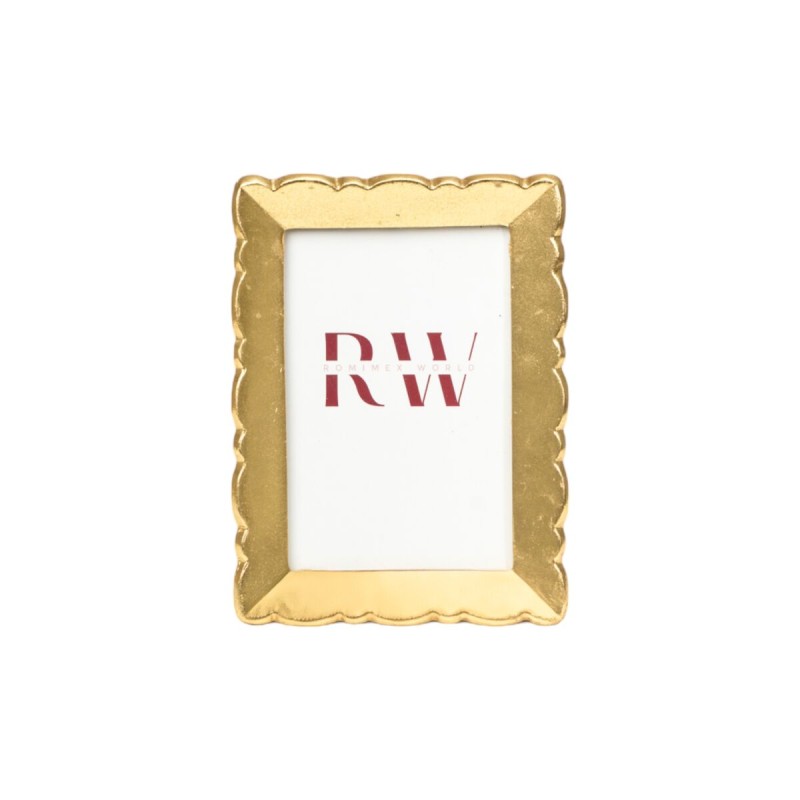 Photo frame Romimex Golden Resin 10 x 15 x 2 cm