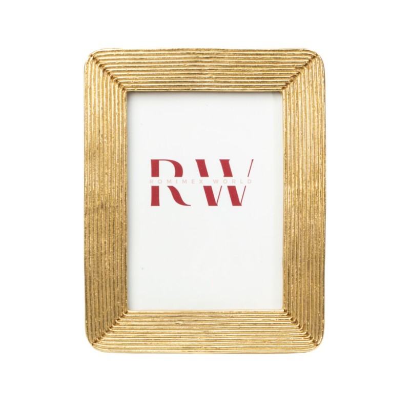 Photo frame Romimex Golden Resin 13 x 18 x 2 cm