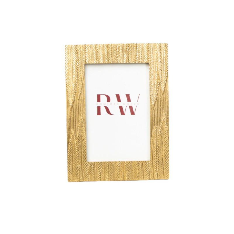 Photo frame Romimex Golden Resin 10 x 15 x 2 cm