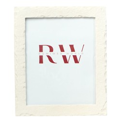 Photo frame Romimex White Resin 20 x 25 x 2 cm