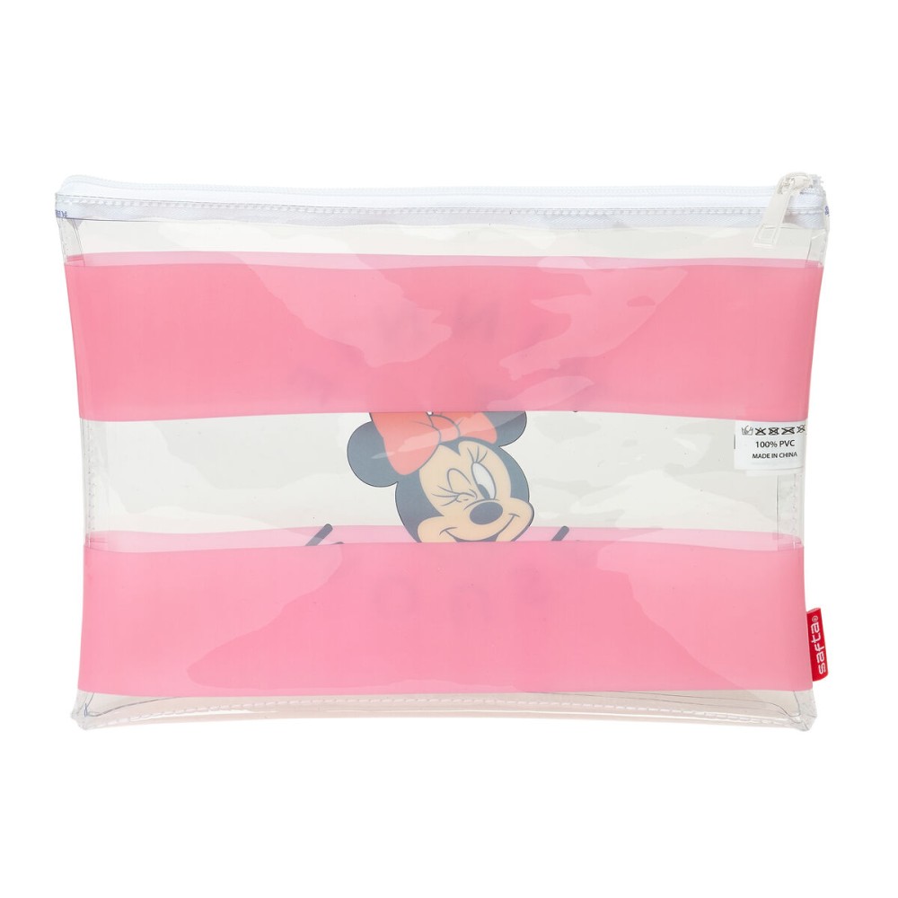 Waterproof Bag Minnie Mouse Beach Pink Transparent