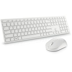 Clavier et souris sans fil Dell KM5221W-WH Blanc Qwerty US