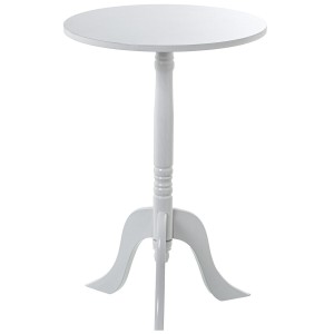 Side table Alexandra House Living White 30 x 54 x 30 cm