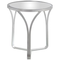 Side table Alexandra House Living Transparent Silver 54 x 59 x 54 cm