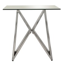 Side table Alexandra House Living Grey Transparent 55 x 55 x 55 cm