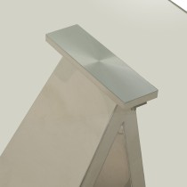 Side table Alexandra House Living Grey Transparent 55 x 55 x 55 cm