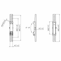 Support réglable Vogel's PFS 3304