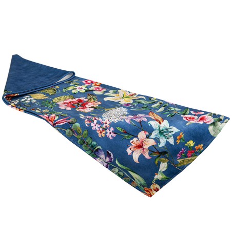 Table Runner Romimex Blue 180 x 30 x 1 cm