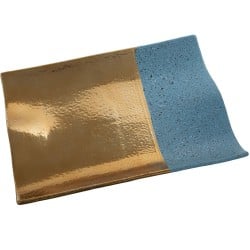 Centerpiece Alexandra House Living Blue Golden 33 x 24 x 4 cm