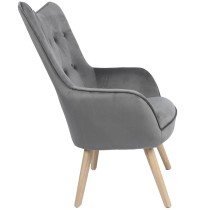 Armchair Alexandra House Living Grey 65 x 99 x 71 cm