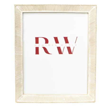 Photo frame Romimex Golden Resin 20 x 25 x 2 cm