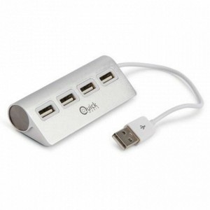 4-Port USB Hub Quick Media 222504 Apple HOT SWAPPABLE