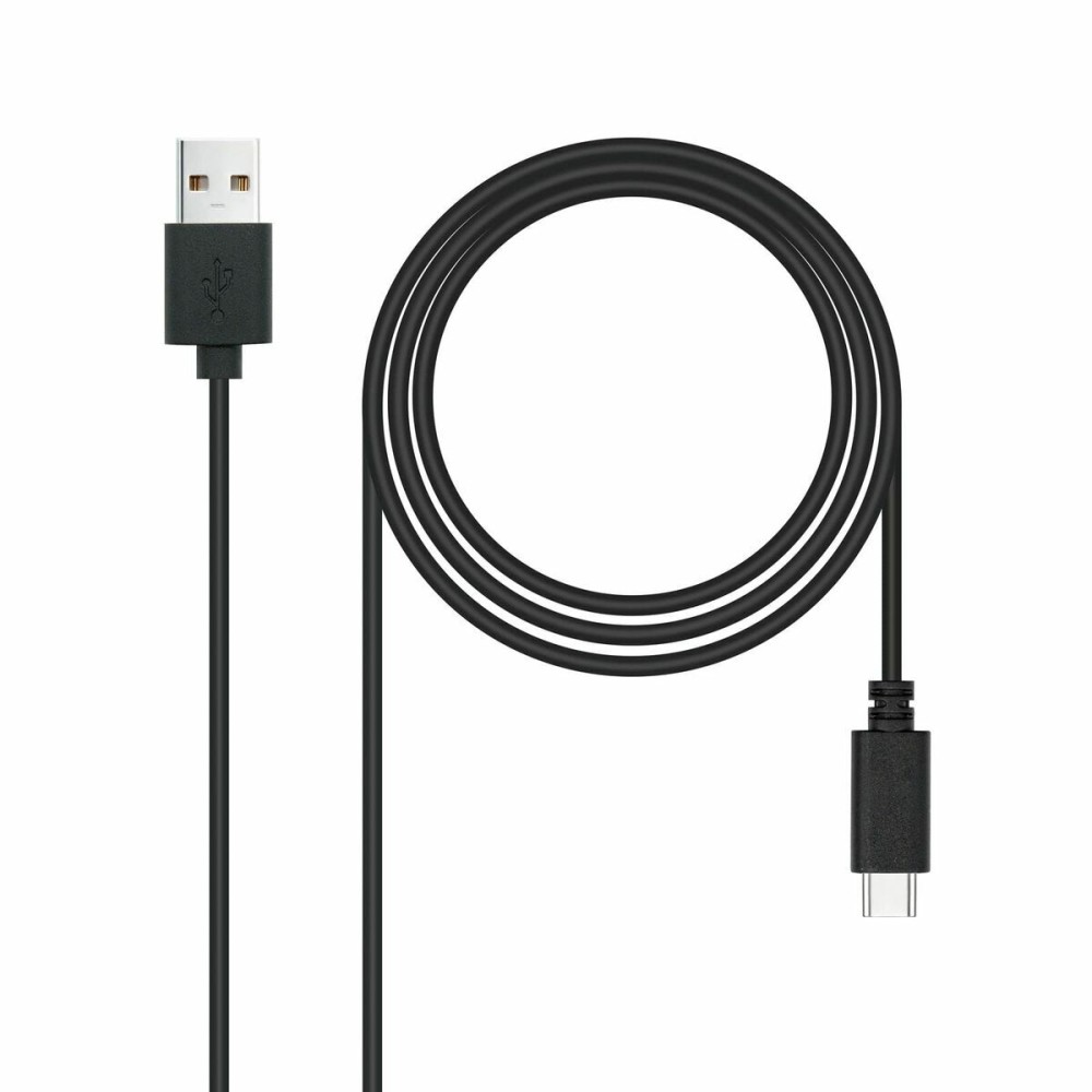 USB A to USB-C Cable NANOCABLE 10.01.2103 Black 3 m