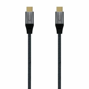 USB-C Cable Aisens A107-0628 1 m Grey (1 Unit)