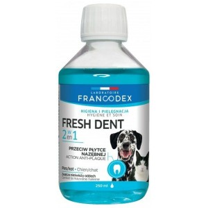 Mundspülung Francodex Fresh dent 250 ml Katze Hund