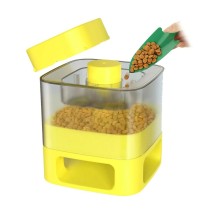 Mangeoire pour chiens Doggy Village Auto-Buffet Jaune ABS 50 x 28 x 50 cm