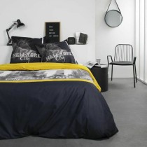 Bedding set TODAY Black Yellow Double bed 220 x 240 cm