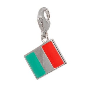 Pendentif Femme Ti Sento 8304IT Rouge Vert Argenté (1 cm)