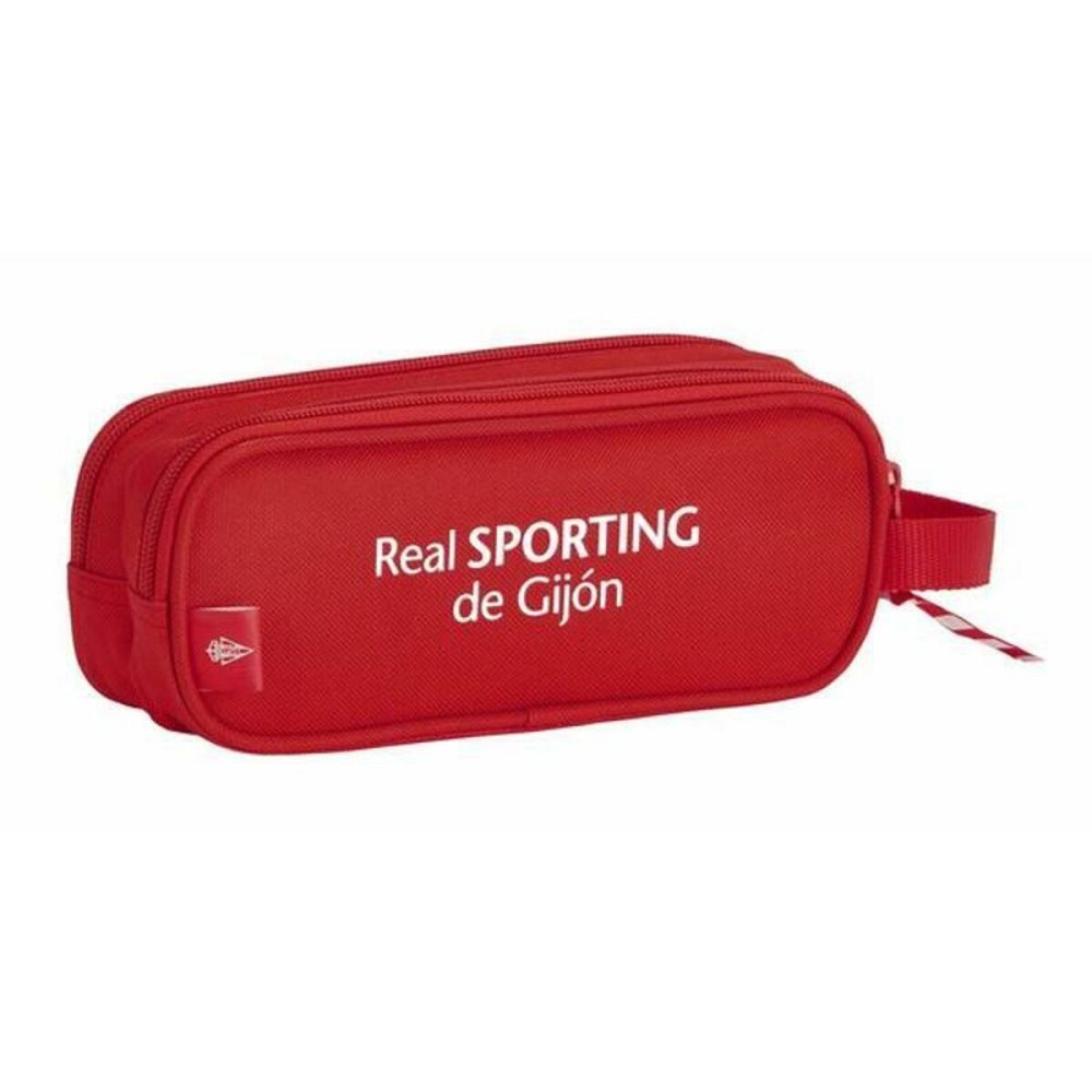 School Toilet Bag Real Sporting de Gijón Red 21 x 8 x 6 cm