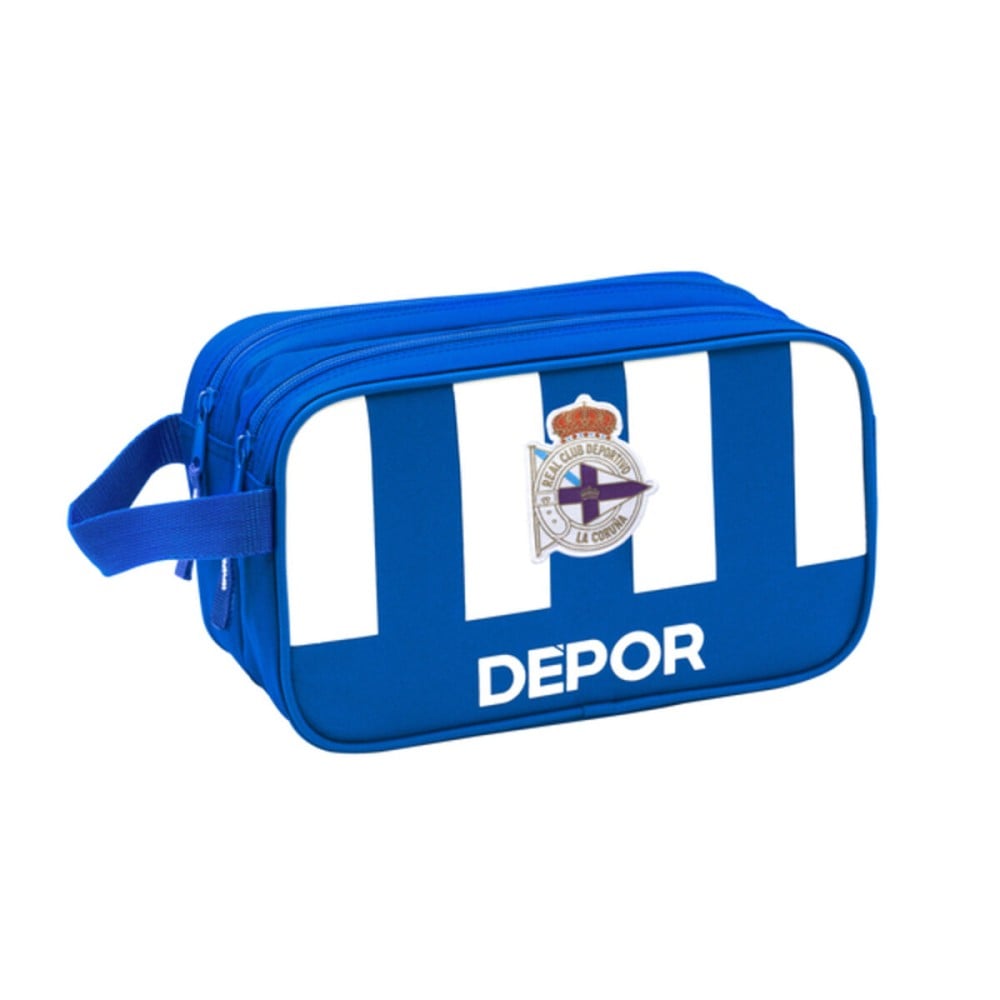 School Toilet Bag R. C. Deportivo de La Coruña Blue White 26 x 15 x 12.5 cm