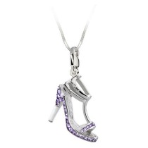 Woman's charm link Glamour GS4-19  Purple (4 cm)