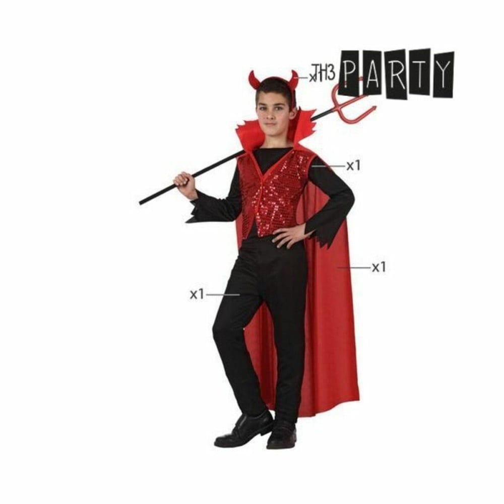 Costume for Children Th3 Party 5261 Multicolour Male Demon (4 Pieces)