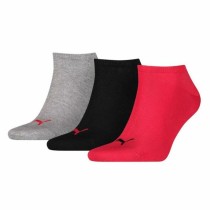 Sport-Knöchelsocken Puma SNEAKER (3 Paar) Grau Schwarz Rot Bunt