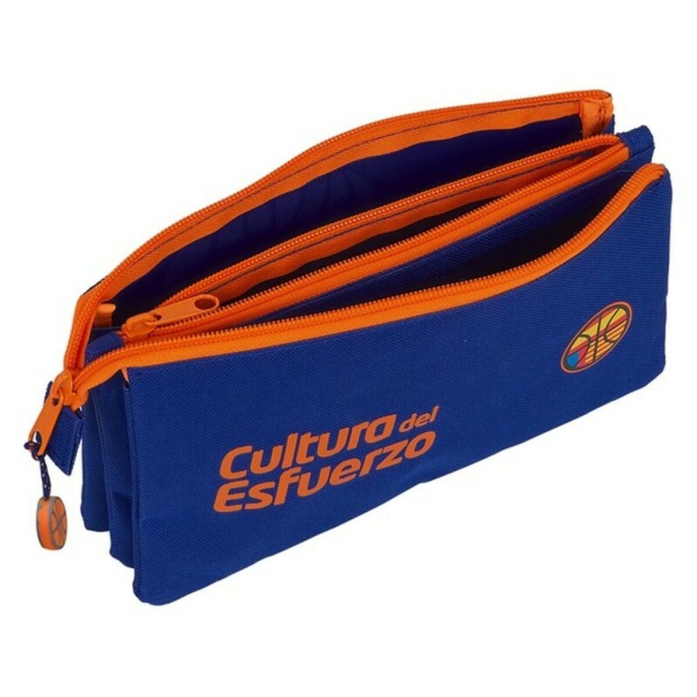 Fourre-tout Valencia Basket M744 Bleu Orange (22 x 12 x 3 cm)