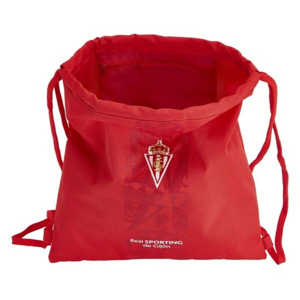 Rucksacktasche mit Bändern Real Sporting de Gijón Rot