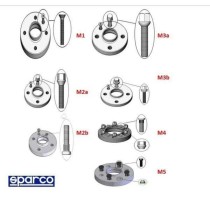 Distanzstücke Sparco 5 x 120 72,5 M14 x 1,25 60 mm M2A