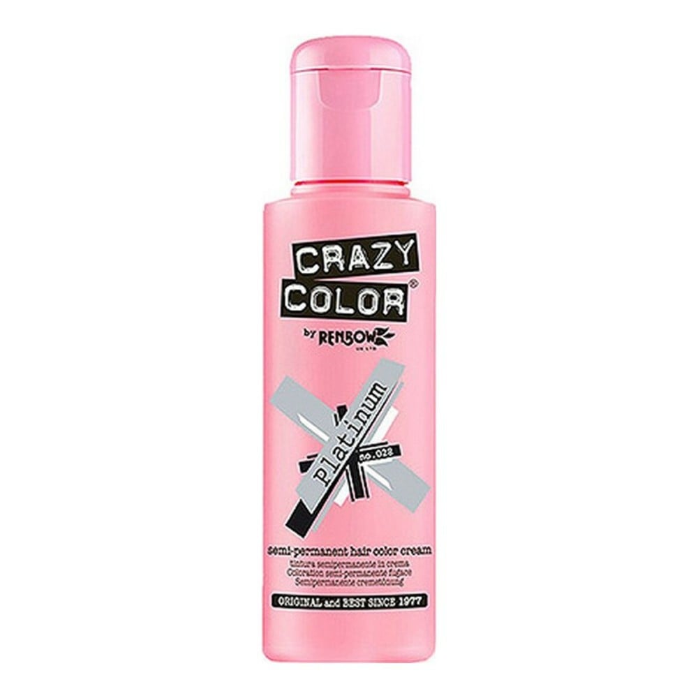 Semi-permanente Tönung Platinium Crazy Color Nº 028 (100 ml)